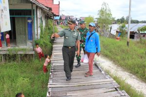 Kasdim 1016 Palangka Raya Tinjau Lokasi Sasaran TMMD Reguler ke 115