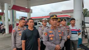 Kapolres Bangka Barat Sidak dan Tinjau langsung situasi SPBU di Bangka Barat