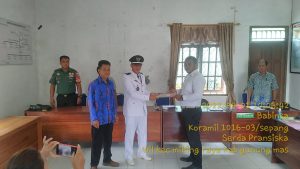 Babinsa Hadiri Pelatikan Perangkat Desa Dahian Tambuk