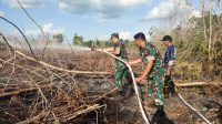 Dandim Palangka Raya Berjibaku Ikut Terjun Padamkan Karhutla