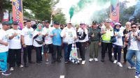 Danramil 431-02/Muntok hadiri pelepasan color run keluarahan Keranggan