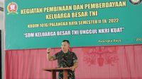 Kodim Palangka Raya Gelar Kegiatan Pembinaan dan Pemberdayaan Keluarga Besar TNI