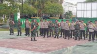 Jalin Sinergitas, Danramil Pimpin Apel Gabungan Bersama Polsek Pahandut