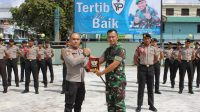 Dandim Palangka Raya Sambut Serta Berikan Pembekalan Kepada Siswa Diktuba Polri SPN Polda Kalteng