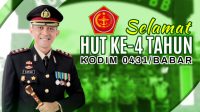 Polres Bangka Barat Ucapkan HUT Kodim 0431/Babar yang ke-4
