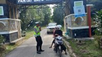 Satlantas Polres Bangka Barat Patroli Siang Hari di daerah rawan laka lantas