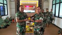 Kodim 0431/Babar Gelar Do’a Bersama dan Pemotongan Nasi Tumpeng dalam Rangka Menyambut Hari Juang TNI-AD Ke-77 Tahun 2022