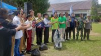 Danpos Tempilang Koramil 431-03/Kelapa Hadiri Kegiatan Pelestarian Lingkungan di SMA 1 Tempilang