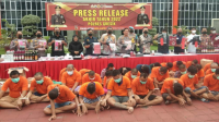 Rilis Akhir Tahun, Polres Gresik Mengungkap Beberapa Kasus