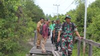 Kodim Palangka Raya Bersama Dinas Perkimtan Cek Lokasi Sasaran TMMD Imbangan