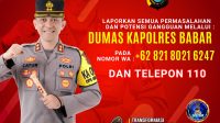 Polres Sediakan Layanan Pengaduan Masyarakat Dumas Kapolres Bangka Barat