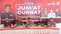 Polres Lamongan Gelar Jumat Curhat dan Gebyar Vaksin, AKBP Yakhob Menghimbau Masyarakat Tetap Patuhi Prokes
