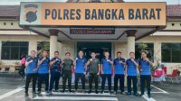Tingkatkan Soliditas, Polres Bangka Barat Olahraga Bersama Kodim 0431/Bangka Barat
