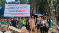 Petugas Gabungan Himbau Warga Akibat Dampak Illegal Mining