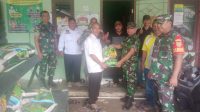 Kodim 0431/Bangka Barat Salurkan Bantuan Kepada Warga Yang Terdampak Banjir di Wilayah Jebus