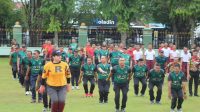 Jalin Sinergitas TNI-Polri, Jajaran Kodim 1016 Palangka Raya Ikuti Senam SKJ di Makorem 102/Pjg
