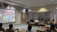 Kapolres Bangka Barat Nobar Virtual Wayang Kulit Wahyu Makutharama