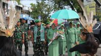 Wakili Dandim, Kasdim Sambut Hangat Kunjungan Kerja Danrem 102/Pjg di Makodim 1016/Plk