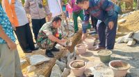 Danposramil Simpang Teritip Hadiri Giat Peletakan Batu Pertama Rumah Ibu Auwiyah Warga Desa Peradong