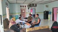 Babinsa Koramil 431-01/Jebus, Komsos Bersama Kades dan BPD Desa Rukam