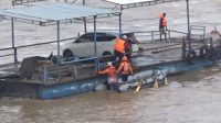 Perahu Penyeberangan Sungai Brantas Di Jombang Terseret Arus Sejauh 2 Km