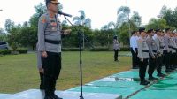 Pimpin Apel Pagi, Kapolres Berikan Arahan Kepada Anggota Untuk Menjaga Perilaku Berpenampilan Saat Berdinas