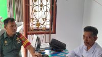 Babinsa Koramil 431-03/Kelapa Komsos gelar tentang kondisi cuaca di Desa Tanjung Nur