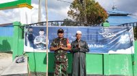 Sambut Bulan Suci Yang Penuh Rahmat, Koramil Sepang Pasang Spanduk Ucapan Ramadhan 1444 H