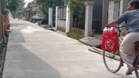 Pemdes Pagertanjung Ploso Manfaatkan Dana Desa 2023 Bangun Jalan Rabat Beton