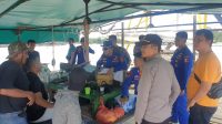 SAT POLAIRUD POLRES BANGKA BARAT MELAKUKAN PENERTIBAN TAMBANG DI LAUT BAKIT