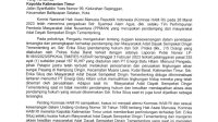 KOMNAS HAM RI Surati Kapolda Kaltim Soal Penangkapan Warga Kampung Dingin Kutai Barat