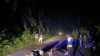 Sat Lantas Polres Bangka Barat oleh TKP Kecelakaan Lalu Lintas di Jalan Raya Dsn. Kedondong, Satu Orang Meninggal Dunia