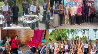 Bibi Hastutik Fraksi PDI Perjuangan Dapil 3 Peduli Petani Dengan Menyerakan 13 Traktor di 2 Kecamatan