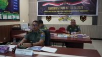 Rakornis TMMD KE 116 TA 2023.”Sinergi lintas sektoral mewujudkan kemanunggalan TNI-Rakyat semakin kuat”