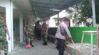 Jalin sinegritas Anggota Pos Tempilang Koramil 431-03/Kelapa dan Polsek Tempilang melaksanakan Apel gabungan