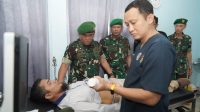 Danrem Dampingi Kapuskesad Tinjau Pemeriksaan Kesehatan Calon Anggota KPU Periode 2023-2028 Kab/Kota Prov. Kalimantan Tengah