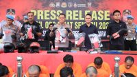 Polres Gresik Gulung 21Tersanks Pelaku Kejahatan, Dari Hasil Operasi Pekat Semeru