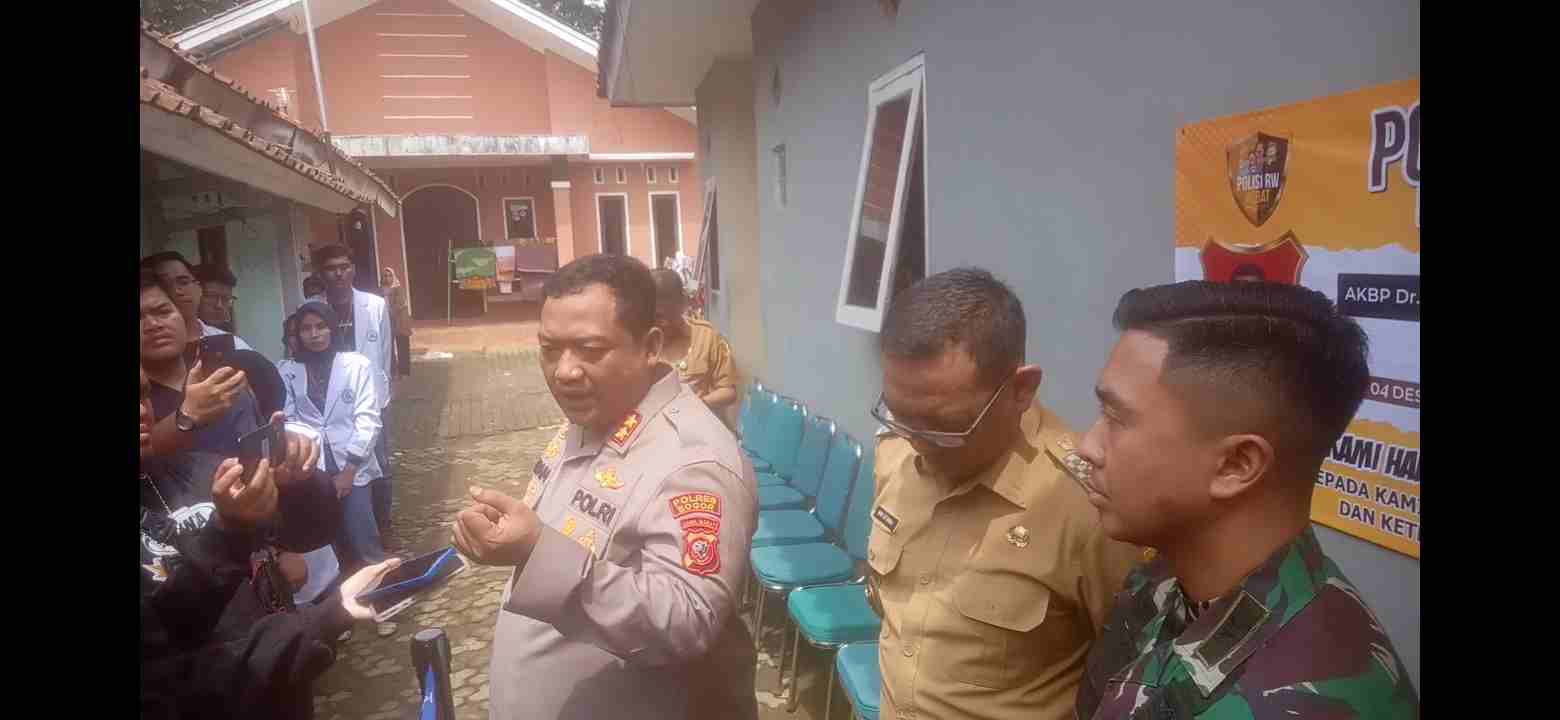 Kapolres Bogor Resmikan Program Polisi RW di Kecamatan Sukaraja