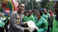 Silaturahmi Dengan Komunitas Ojol, Kapolres Jombang Pesan Patuhi Peraturan Lalulintas