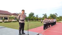 Apel Pagi Kapolres Bangka Barat Ajak Masyarakat Daftar Masuk Anggota Polri Tidak Dipungut Biaya