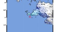 Gempa Bumi Tektonik M4,3 Guncang Wilayah Sumur-Banten