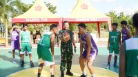 Danrem 102/ Pjg Buka Lomba Bola Basket antar Sekolah Se-Kota Palangka Raya dalam Rangka Memperingati HUT Kodam XII/Tpr Ke-65