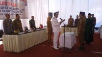 PENGAMBILAN SUMPAH /JANJI DAN PELANTIKAN SEKRETARIS DESA MEJOYOLOSARI KECAMATAN GUDO