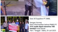 GAKKUM KLHK Tanyakan dasar PMKS PT BMB Dibuka ,Diduga atas ijin Bupati Gumas