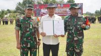 Danrem 102/Pjg Secara Resmi Menutup Program TMMD Reg ke-117 TA 2023 Kodim 1017/Lmd