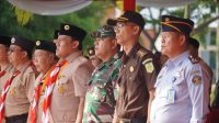 Kasi Ter Kasrem 102/Pjg Hadiri Upacara Peringatan Hari Pramuka Ke-62 Tingkat Prov. Kalteng