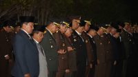 Danrem 102/Pjg Ikuti Apel Kehormatan dan Renungan Suci (AKRS) HUT Kemerdekaan RI ke 78
