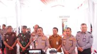 Danrem 102/Pjg Ikuti Penyambutan Wakapolri dan Kunjungan Kerja di Polda Kalteng