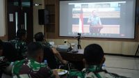 Danrem 102/Pjg Ikuti Pengarahan Panglima TNI Secara Virtual