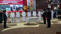 Kasrem 102/Pjg Hadiri Acara Pengucapan Sumpah/Janji Jabatan dan Pelantikan Penjabat Wali kota dan Penjabat Bupati